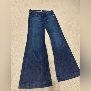 7 For All Mankind Dojo Flare Jeans Size 24 Short